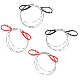 4Pcs Stainless Steel Wire Saw Emergency Saws,PVC Pipe Cable Saw Stainless Steel Wire Saw Hand Pocket String Rope Saw, Cable Saw Metal Wire Saw Hand Pocket String Rope Saw PVC Pipe Cutting Tool