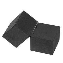 PATIKIL Plant Pot Feet 2x2x1.6 Inch, 4 Pack Invisible Riser Rubber Square for Outdoor Garden Patio Deck Flower Planters, Black
