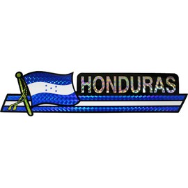 Honduras - 3 in x 12 in Bumper Sticker