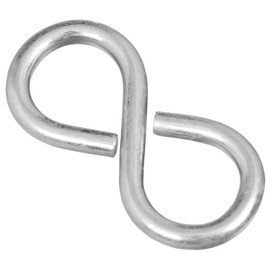 National Hardware N121-319 V2072 Closed S Hooks in Zinc plated, 4 pack, #810, 1-5/8"