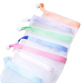 Soap Bag Soft for Shower,14 Pcs Mesh Soap Pouch Saver with Drawstring for Foaming and Drying,Hangable