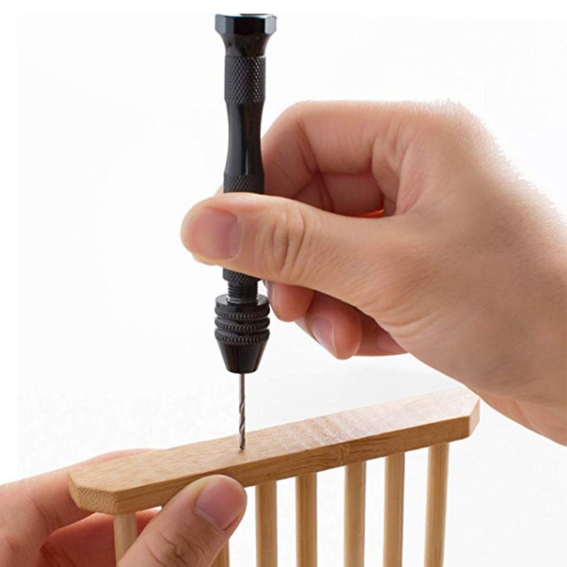 Hand Drill Set Pin Vise With Mini Twist Drill Bits