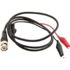 3ft Coaxial BNC Male Plug Q9 to 2 Alligator Test