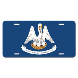 GRAPHICS & MORE Louisiana State Flag Novelty Metal Vanity License Tag Plate