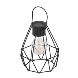 Takeda Corporation META-165 Garden Solar Light Light, Black, 5.5 x 5.5 x 6.5 inches (14 x 14 x 16.5 cm), Solar Light Metal Hook