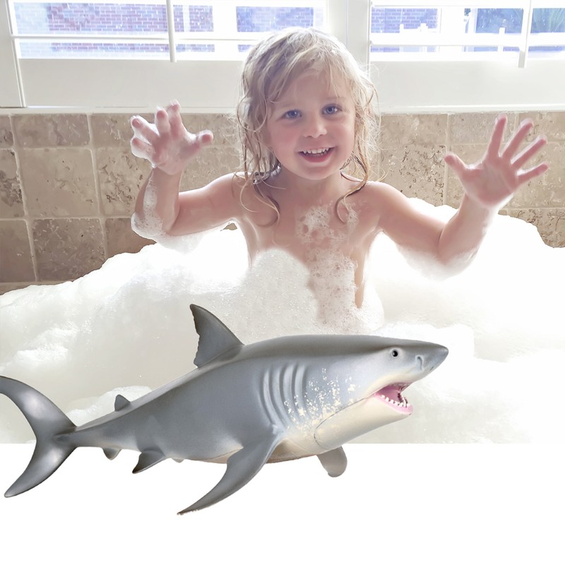 Kids Shark Model Toy Simulation Marine Life Animal Floating Plastic