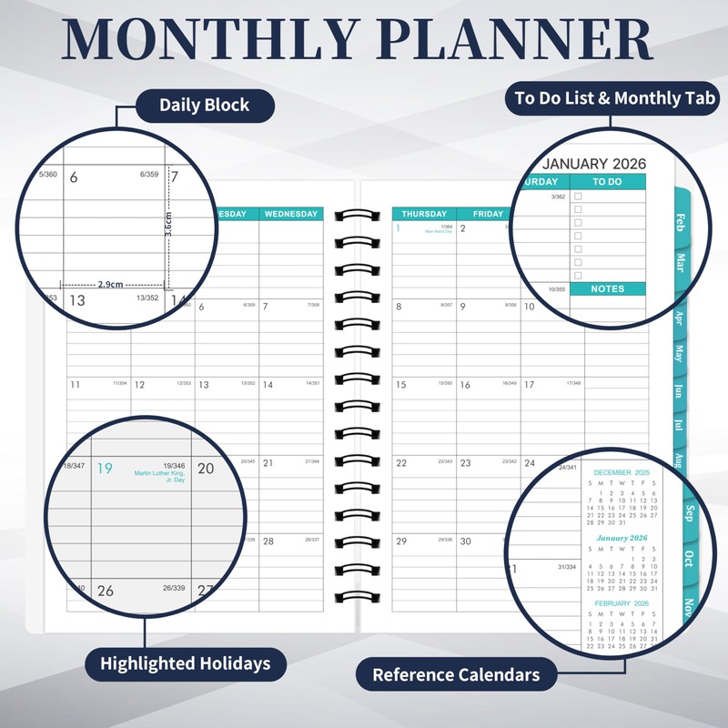 2026-2027 Monthly Planner/Calendar - 2026-2027 Monthly Planner, Jan. 2026 -