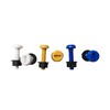 RnR Spares Number Plate Screws Pack of 6 Yellow White