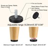 sourcing map Adjustable Furniture Feet Levelling Feet Adjustable Leveler Floor