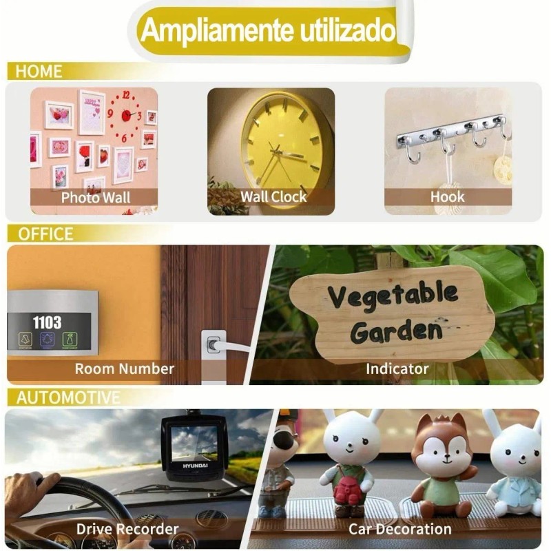 Cinta Nano Adhesiva De Doble Cara Lavable Reutilizable 10mts