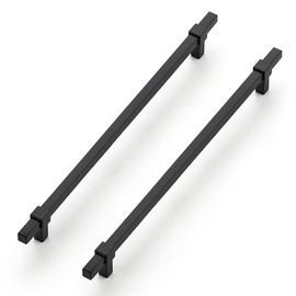 Ravinte Decor 5 Pack Black Cabinet Handles - 10" Hole Center Cabinet Pulls Matte Black Drawer Pulls Cabinet Hardware Kitchen Handles for Cabinets