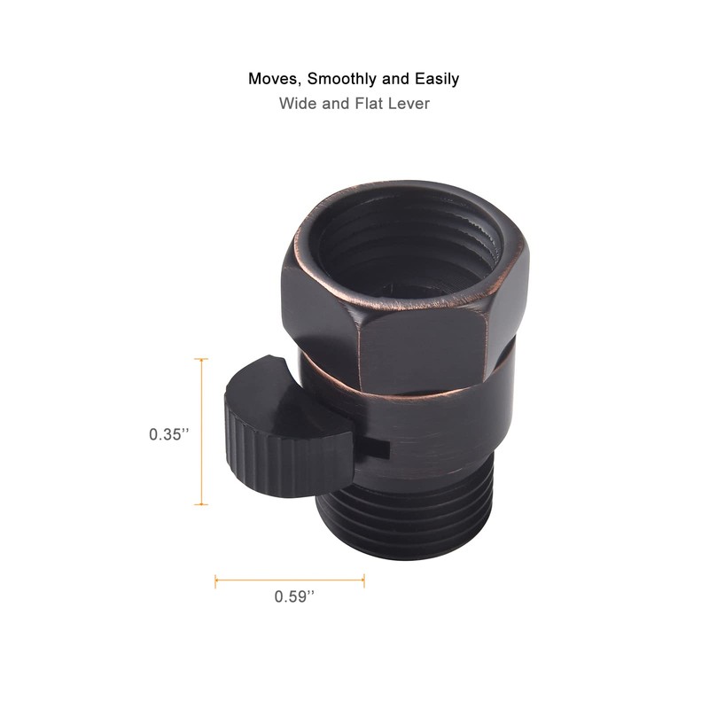 ChuangTim Water Flow Control Valve, Oil Rubbed Bronze Shower Head
