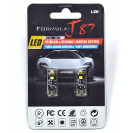 Formula-J87 Canbus Error LED Bulbs 194 168 2825 T10 Interior Dome Map Light Replacement (Pack of 2) (Orange Amber 2000K)