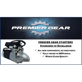 Premier Gear PG-19260 Starter Replacement for F150, Mustang, Expedition, Transit-250, Transit-350, Transit-150, Navigator, Transit-350 HD, CK4Z-11002-C, M000T39571, M000TD5571, M000TD5571ZC