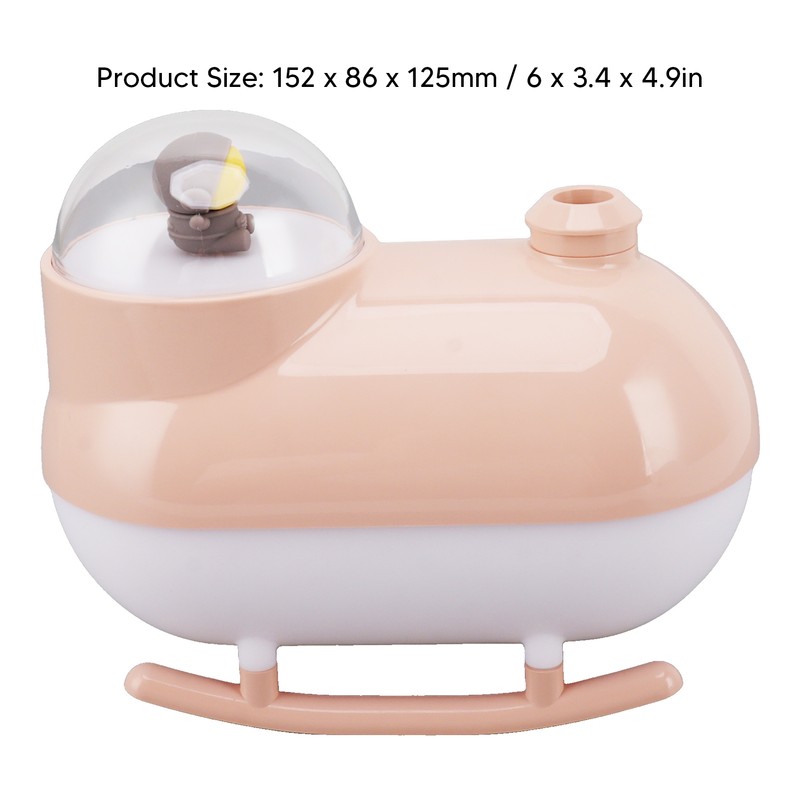 Small Humidifier Desktop Humidifier Cartoon Astronaut Train Colorful Lighting USB