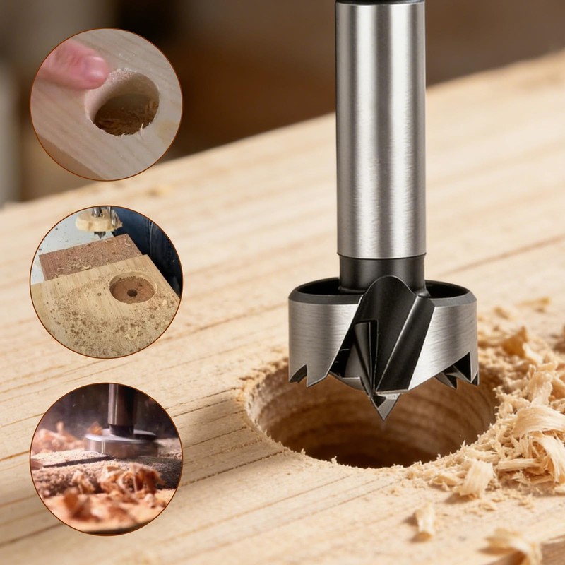 msymsyu Punta per trapano Forstner da 15 mm, 1 pezzo