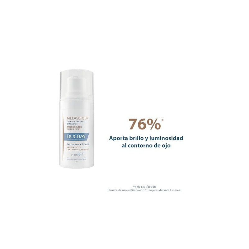 DUCRAY Melascreen Contorno de Ojos Antimanchas, Ilumina y corrige ojeras,