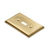 Monarch Abode Single Switch Hand Hammered Toggle Decorative Wall Plate