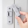 INIRET Barn Door Latches,180 Degree Gate Lock,Flip Gate Latches Hardware,Zinc
