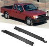 Front Bumper Headlight Trim Panels Black 1 Pair Replacement for
