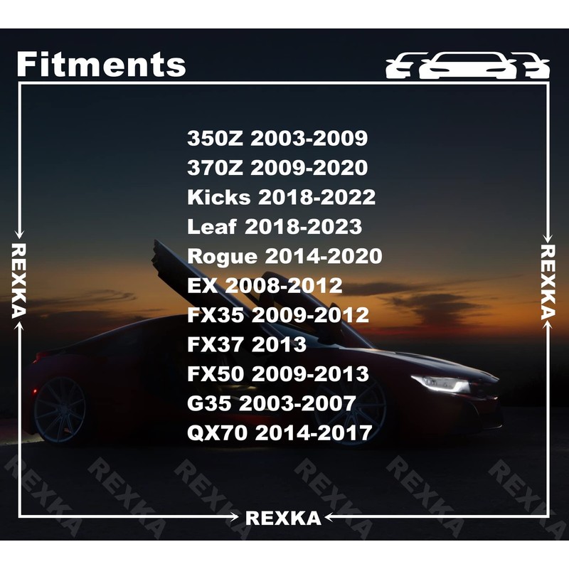 Rexka 20 Sets Rocker Panel Molding Screw Grommet Kit for