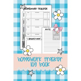 Homework Tracker Log Book: Homework Tracker, Notes and Brainstorm Pages | 40-Week Academic Organizer for Elementary and Middle School | 6 x 9" 110 pages