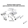 200Pcs Wire Ferrule Copper Male Female Crimp Terminal Connector for