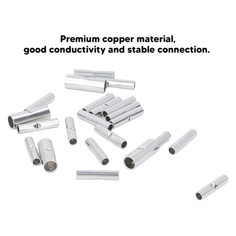 200Pcs Wire Ferrule Copper Male Female Crimp Terminal Connector for