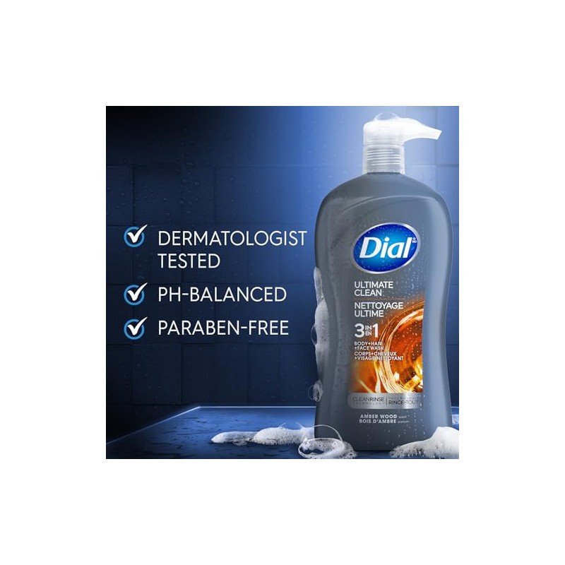 Dial for Men Hair + Body Wash, Ultimate Clean, 32