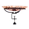 Wingscapes Deck Mount Copper Bird Bath