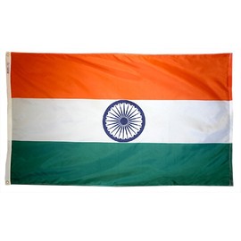 India Flag Nylon 5 ft. x 8 ft.