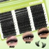 Lash Clusters Kit 570pcs 6 styles 30D-100D D Curl Individual