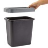 Okuna Outpost 5-Pack Medium Waste Baskets, Black Garbage Cans (11.6