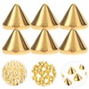 Healifty 100 unids Cone Spike Screwback Studs Punk Stud Spikes