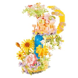 Doyomtoy Flower Cottage Construction Toys, Indoor Decoration Kits, Craft Toys, Adults & Children, Gifts, Decorations, Collectibles