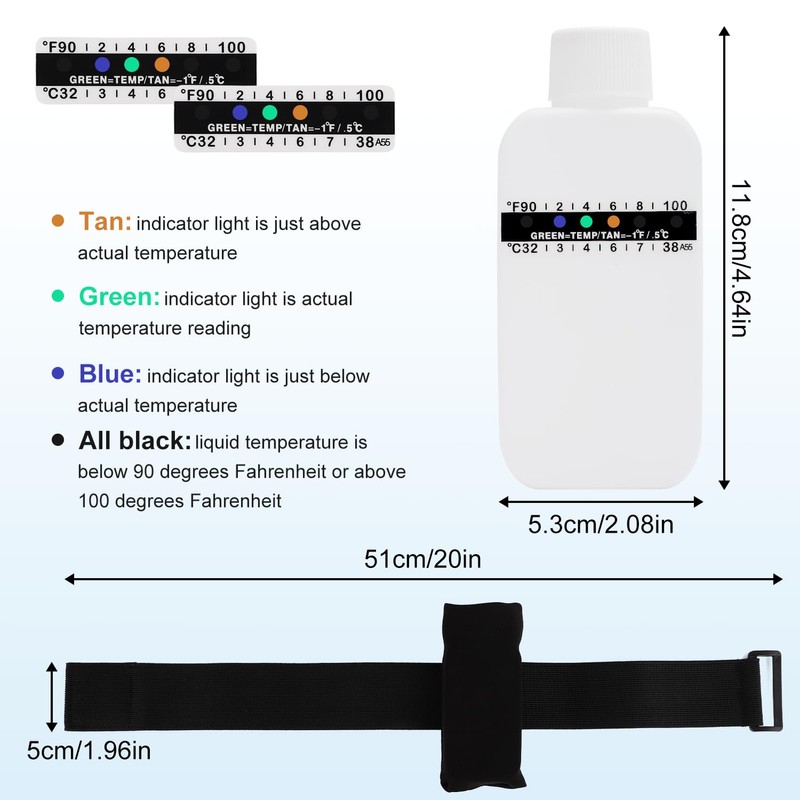 Pee Test Complete Kit with Temperature Bar and Leggings, Bottle