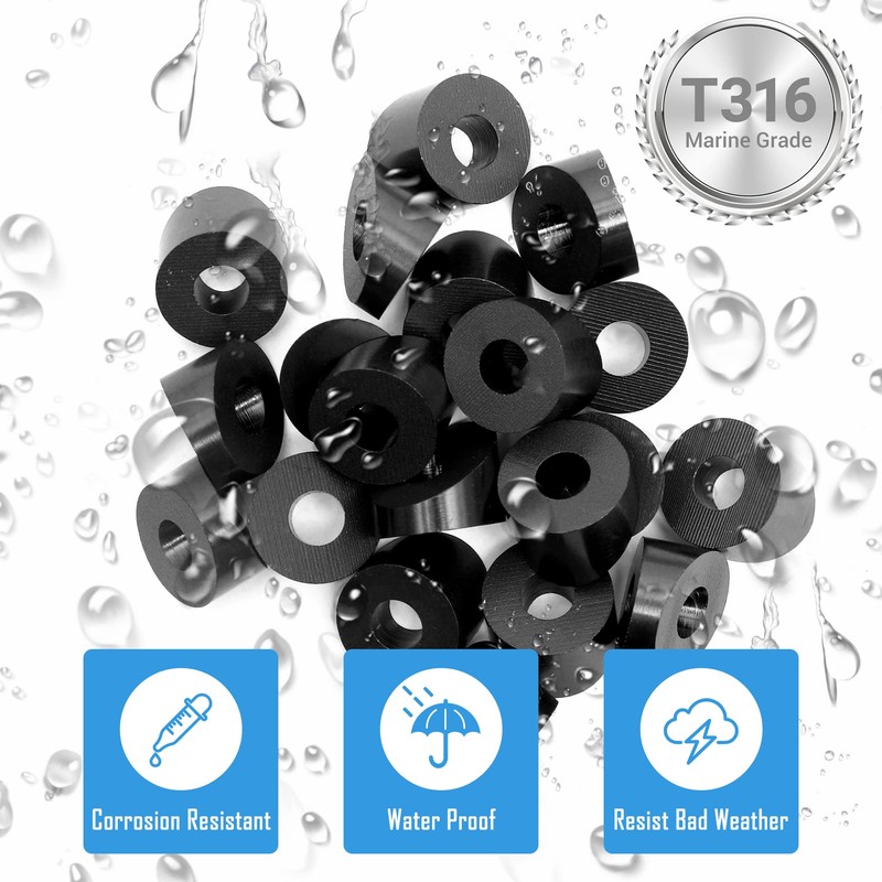 Helffer T316 1/4" 30 Degree Angle Beveled Washer for Metal