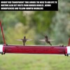 Long Pipe Bird Feeder Red Transparent Outdoor Bird Feeder Tube