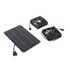 Solar Panel Fan Kit 15W 12V Exhaust Fan with 4.9ft
