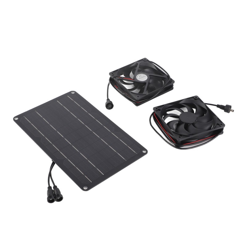 Solar Panel Fan Kit 15W 12V Exhaust Fan with 4.9ft