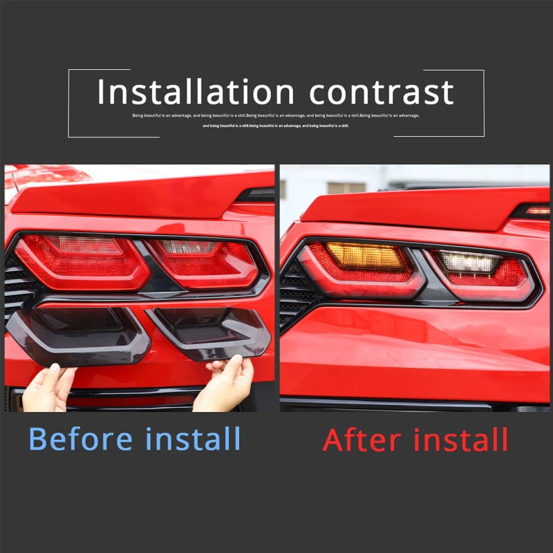 MODY Smoked Black Tail Rear Light Lamp Cover Trim Accessorie