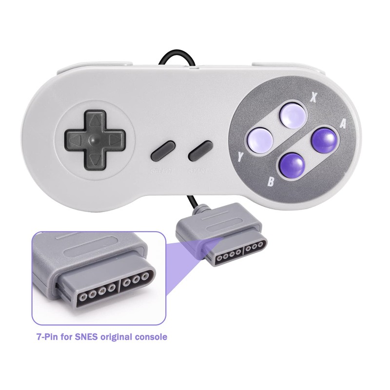 2 Pack Retro Wired Controller for SNES Original Console, kiwitatá