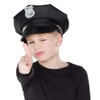 Rubie's Police Cap Child Black Accessory Police Costume Carnival
