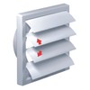 White Gravity Grille 100 mm / 4 inch External Ducting
