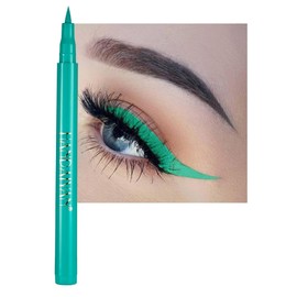 Coloured Eyeliner, Waterproof Liquid Eyeliner All Day Long-Lasting, Green Eye Liner Pen for Eye Makeup – Smooth, Smudge-Proof, Highly-Pigmentedd