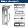Boat Trailer Bunk Brackets, 8" 8 PCS Galvanized Swivel Top