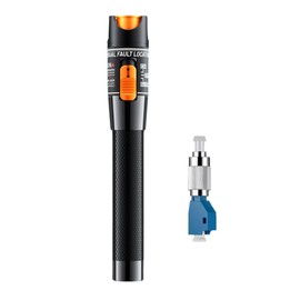 Visual Fault Locator, 10mW Fiber Optic Cable Tester Meter VFL Fiber Optic Tester Kit - Include Single Mode 9/125um FC Male to LC Female Adapter