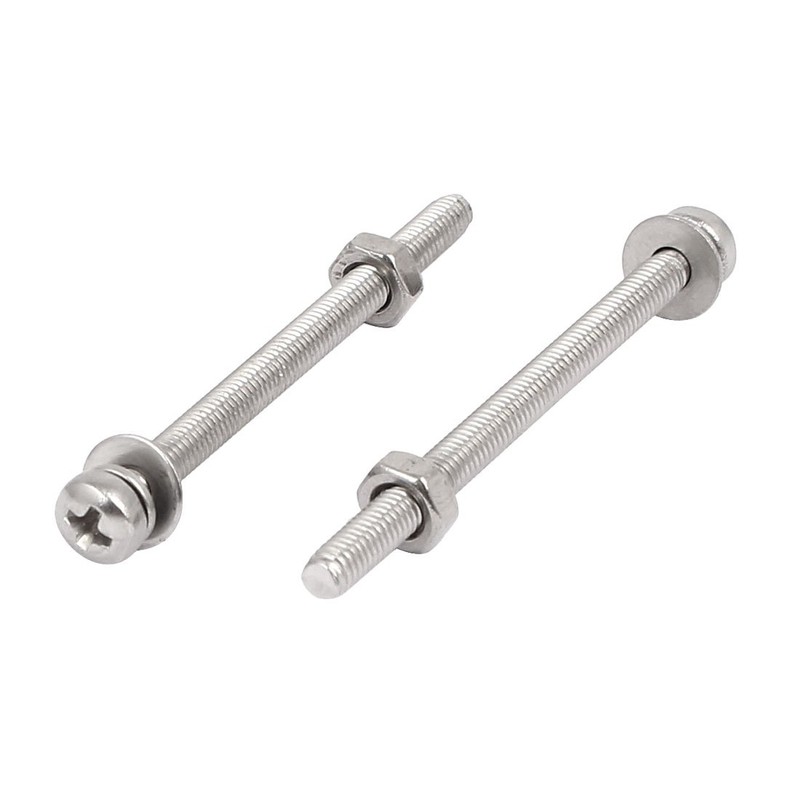 Sourcingmap M3 x 40mm 304 Stainless Steel Phillips Pan Head