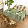 Horaldaily Spring Tablecloth 60×120 Inch Rectangular, Green Plants Wild Fern