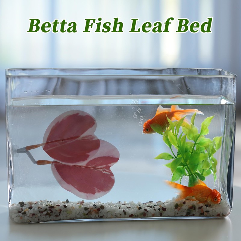 CAPASTEC Betta Fish Bed, Betta Leaf Bed, Plastic Betta Hammock,